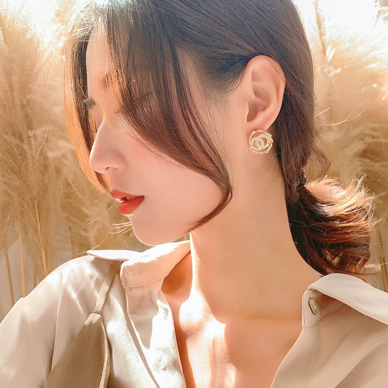 Bông Tai Nữ Dáng Dài Đính Đá Sang Trọng