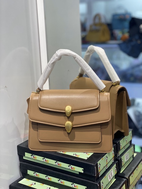 Túi xách BVL mắt đỏ da thật sz 22 fullbox