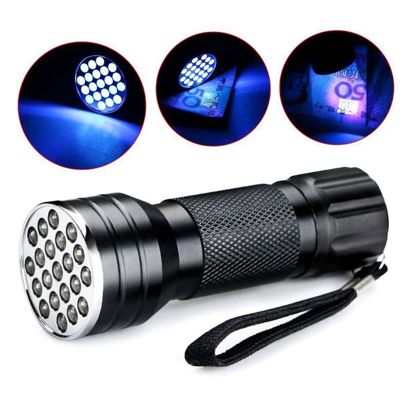 SPMH LED UV Flashlights bright torch Ultraviolet Black Light lamp Flashlight 12 LED 21LED UV Light pratical inspection light