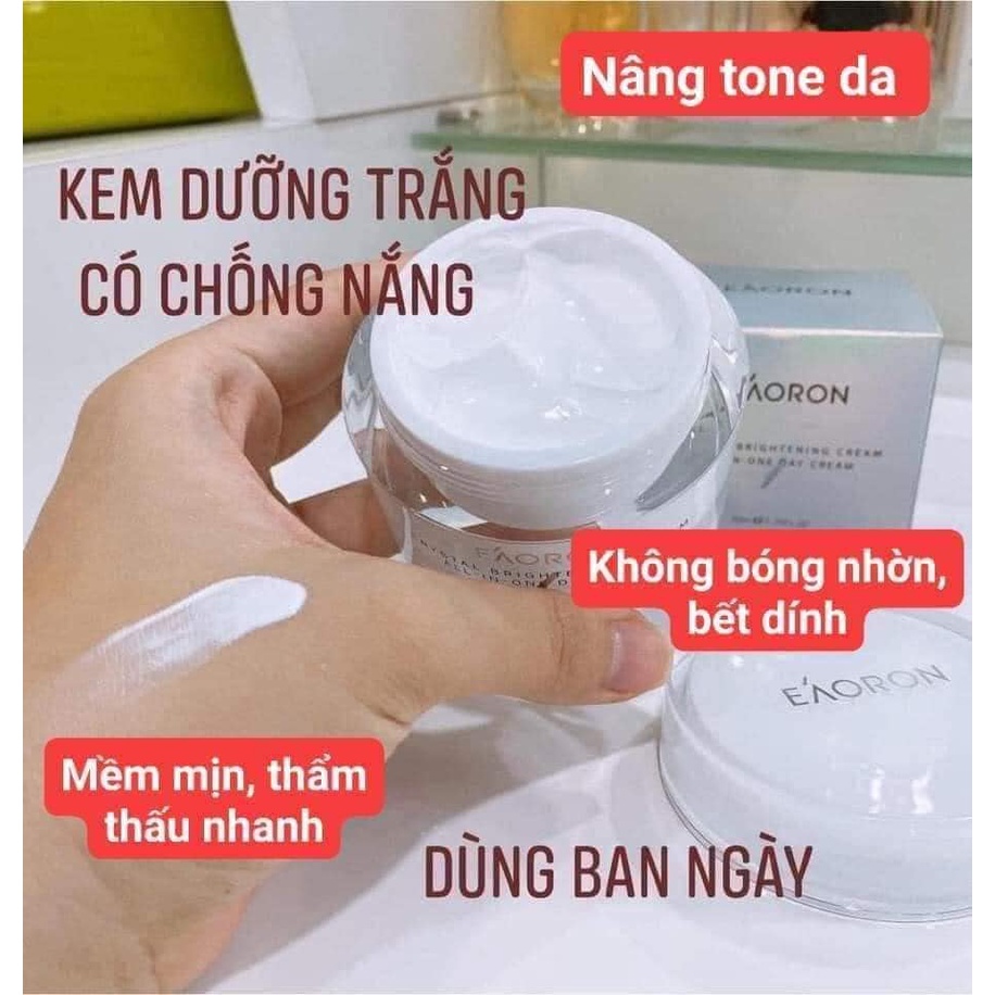 Kem Dưỡng Da Ban Ngày Và Đêm Eaoron - Crystal White Brightening &amp; Shining Cream - 50g