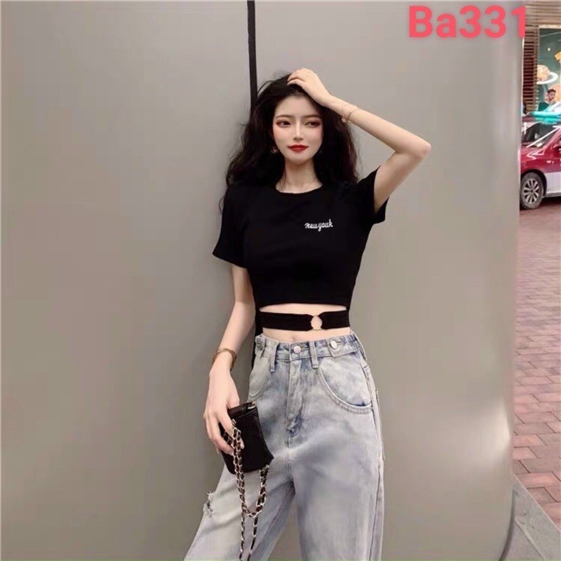 [ Mã FASHIONXANH44 giảm 10% tối đa 30K đơn 99K] ÁO CROPTOP THÊU KHOEN