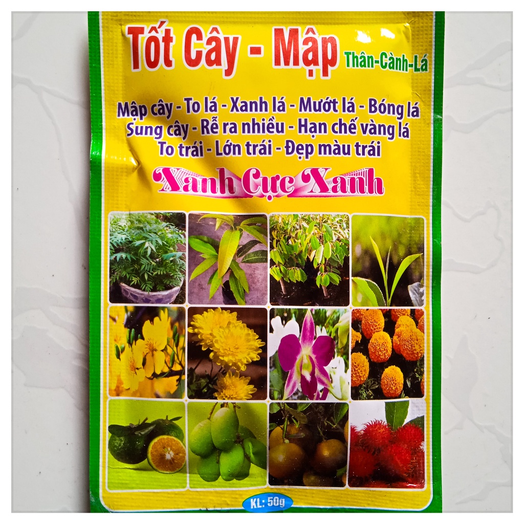 Phân bón tốt cây mập thân mập cọng nở ngọn xanh cây lớn lá đâm chồi vọt đọt nẩy tược