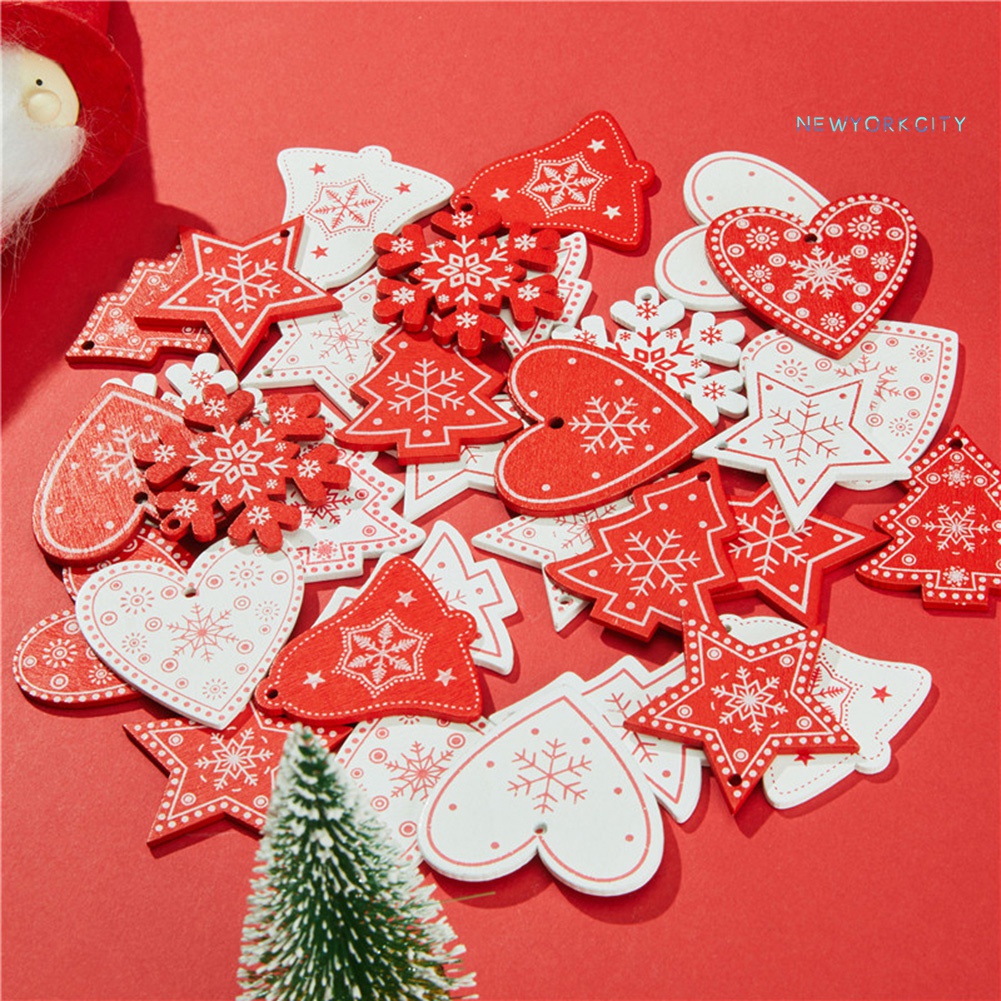 Set 10 Phụ Kiện Treo Trang Trí Cây Thông Giáng Sinh Năm Mới