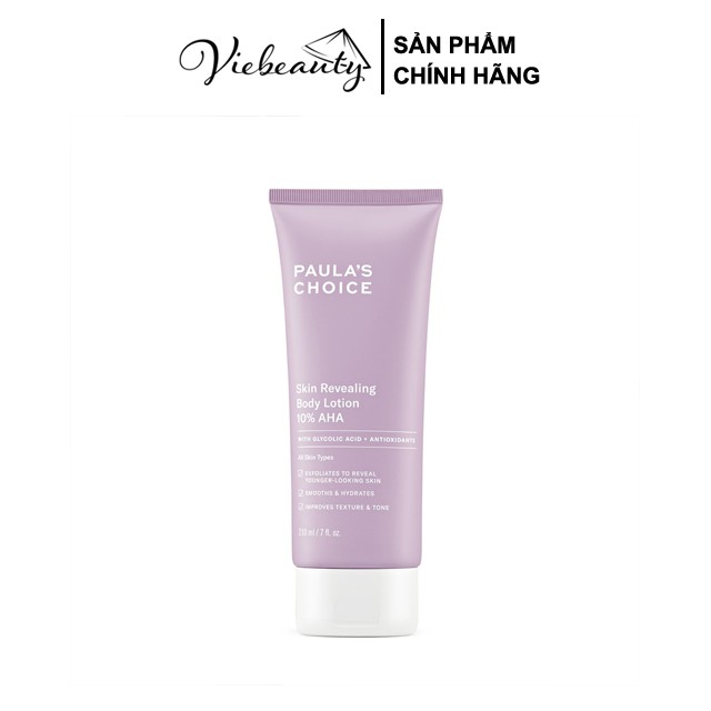 Kem Dưỡng Thể Làm Sáng Da chứa 10% AHA Paula's Choice Skin Revealing Body Lotion 10% AHA 210ml - Viebeauty | BigBuy360 - bigbuy360.vn