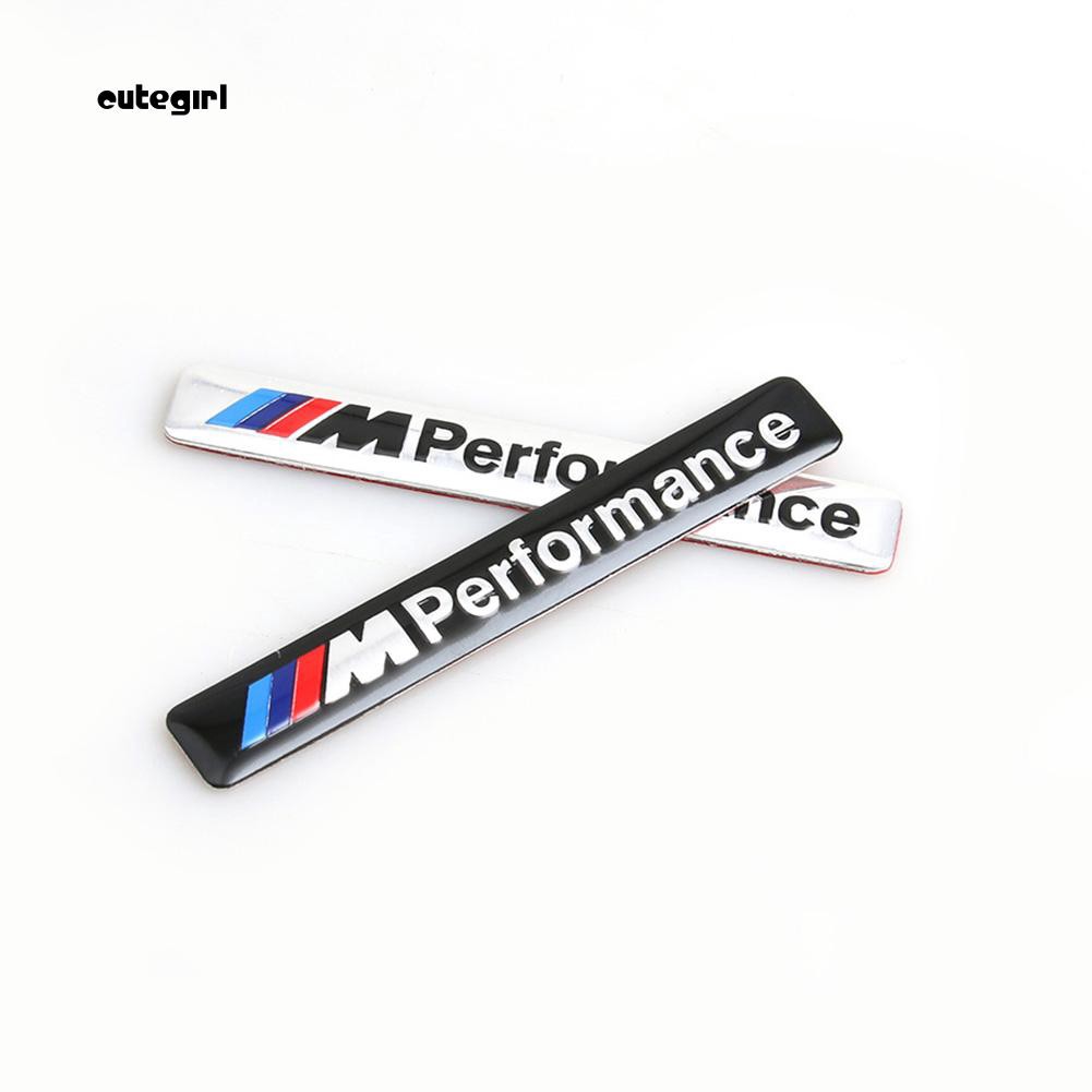 Miếng dán logo trang trí xe hơi BMW bằng kim loại