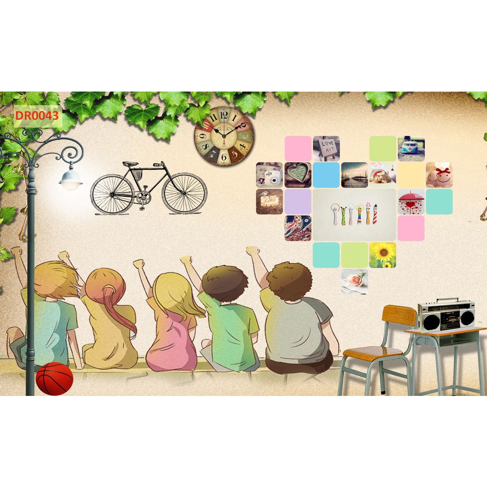 Tranh Dán Tường Giành Cho Trẻ Em Khổ Lớn 3D