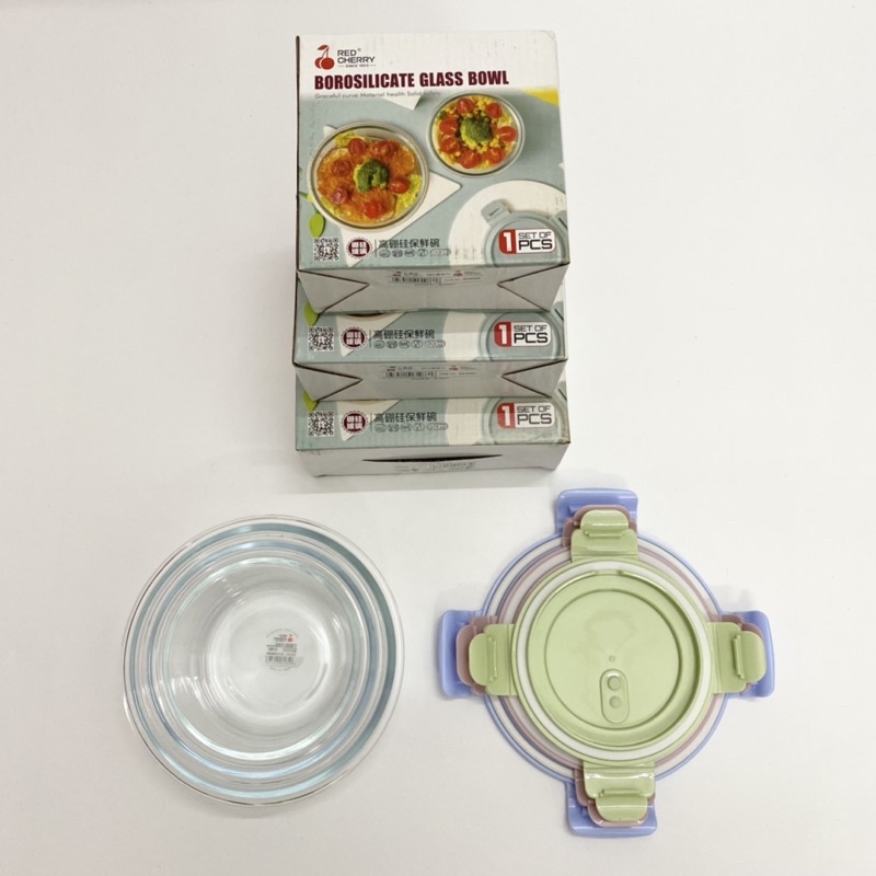 Hộp Thuỷ Tinh Tròn Đựng Thực Phẩm 400ml/620ml/950ml