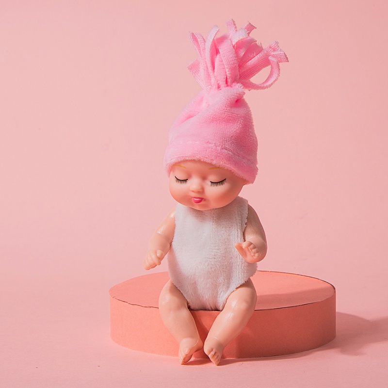 Mới Búp Bê Em Bé Đang Ngủ Kích Thước 11cm Dễ Thương Dùng Làm Quà Tặng Sinh Nhật Cho Bé