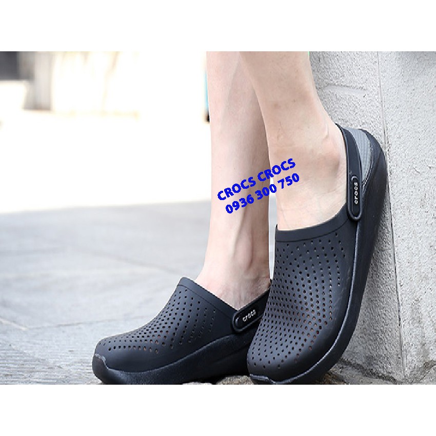 DÉP SỤC C.ROC.S. LITERIDE MÀU ĐEN CHO CẢ NAM VÀ NỮ | BigBuy360 - bigbuy360.vn