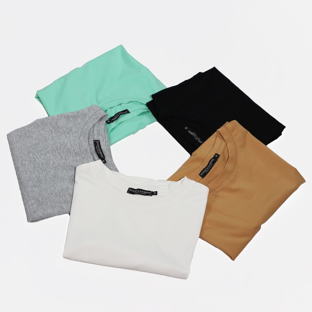 ÁO THUN TRƠN COTTON NỮ VẠT BẦU HOT TREND 2021 THƯƠNG HIỆU ROSACA