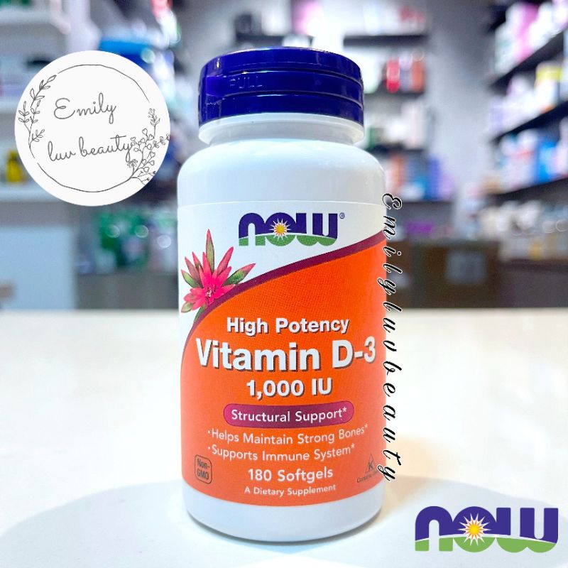 Now Vitamin D3 1000Iu 180viên chính hãng Mỹ