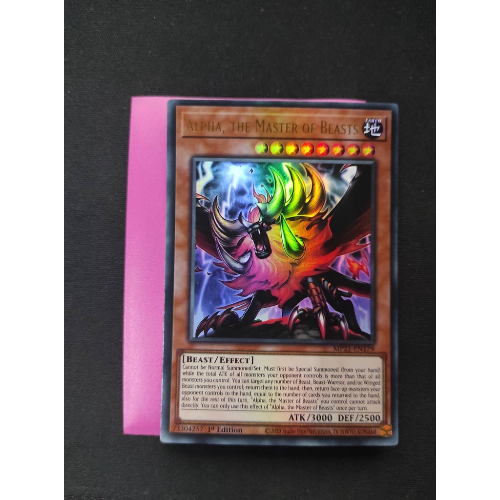 (YGO-TCG)1 lá thẻ bài Alpha, the Master of Beasts - MP21-EN179 - Ultra Rare