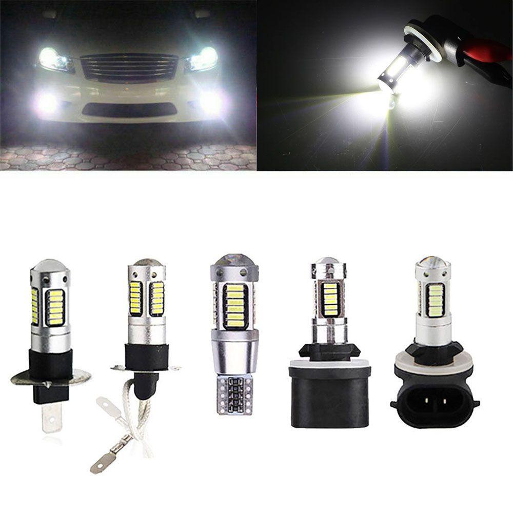Set 2 Đèn LED Sương Mù Siêu Sáng H1 / H3 / 9005 / 881 / 880 DRL Dành Cho Ô Tô
