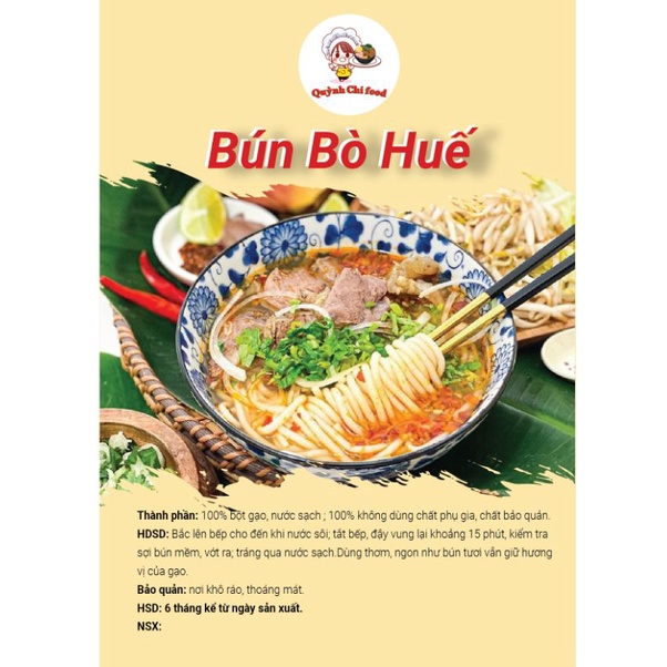 Bún Bò Huế / Bún khô sợi to, dẻo, dai, ngon