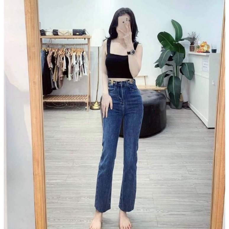 Quần Jeans suông xích