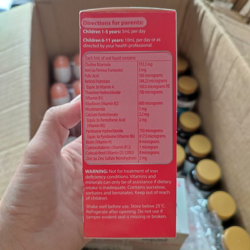 Siro bổ sung sắt và Vitamin tổng hợp cho bé của Nature's way 200ml