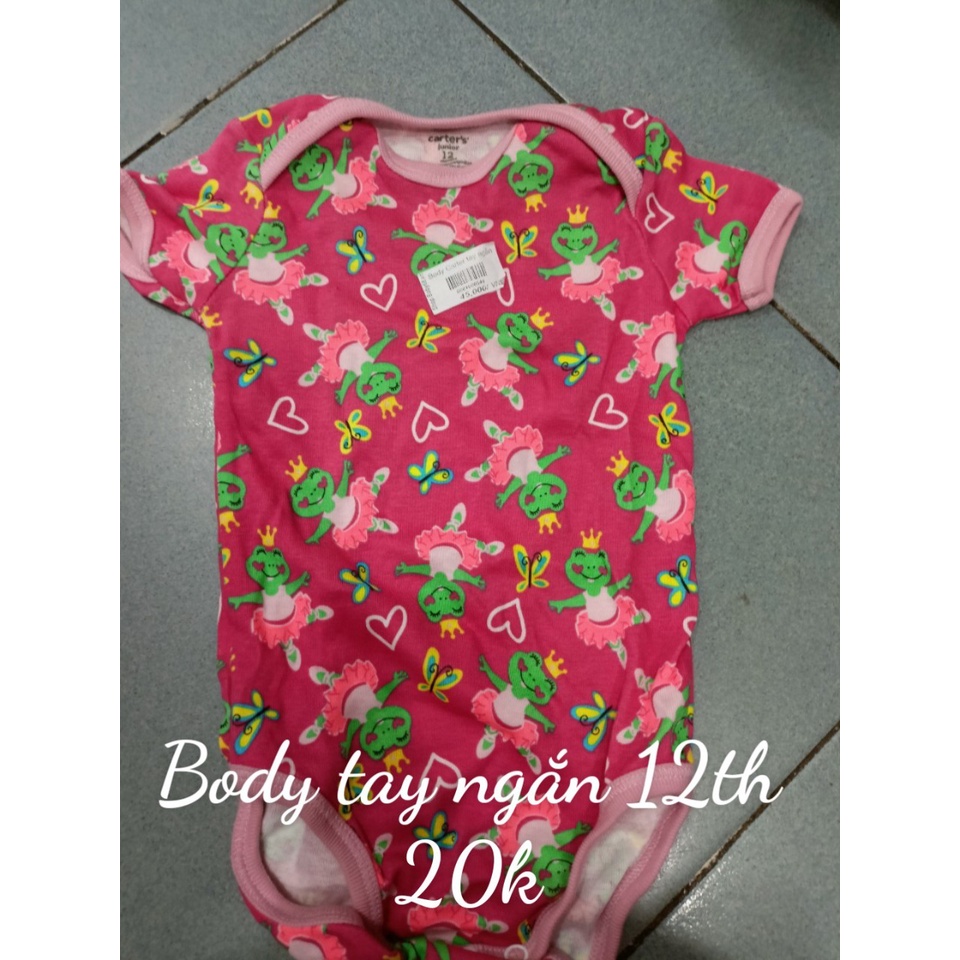 Bodysuit Cho Bé Trai Bé Gái Mẫu Body Chip và quần áo sơ sinh THANH LÝ MỚI 100%