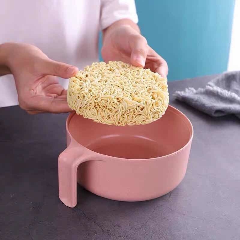 Bát mì ăn liền Wheat Straw Kí túc xá sinh viên có nắp Bộ tô mì ăn liền có nắp đậy  Crthl