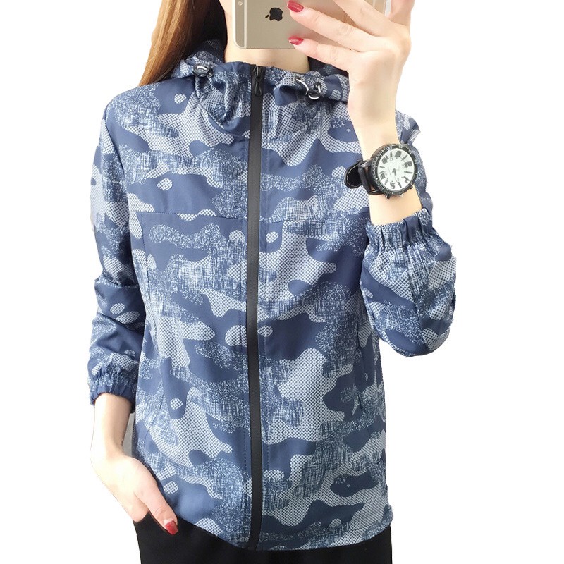 Áo khoác dù camo lót lưới cao cấp chống nắng - chống thấm nước cực xịn xò cho các chị em thời trang new trend