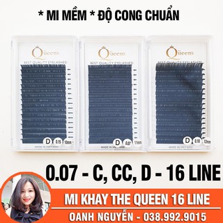 Mi khay nối mi volume 0.07, C, CC, D - 16 Line - Chuyên dùng tạo fan, nối mi volume, sợi mi mềm, mịn tự nhiên