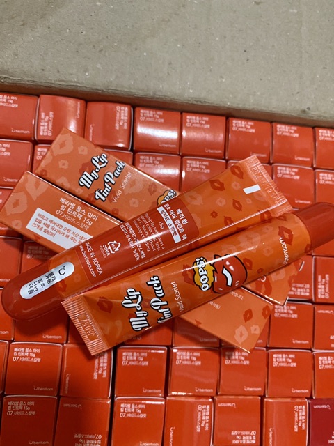 [Chính hãng ]Son xăm môi Hàn Quốc Berisom Chu My Lip Tint Pack# Vivid scalet -Màu cam đỏ | BigBuy360 - bigbuy360.vn