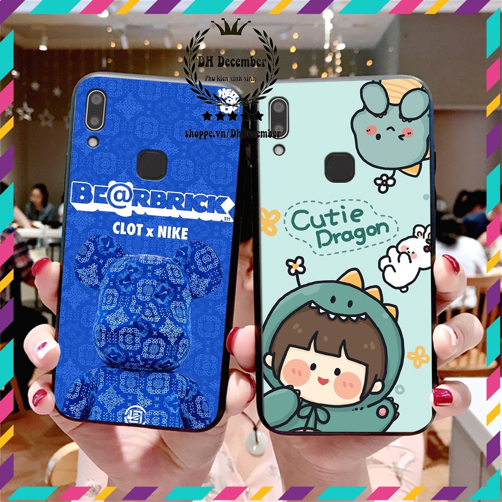 Ốp lưng Vivo Y91 / Y93 / Y95 in hình 3D lucky, gấu Brick xinh xắn - KHÔNG NÊN BỎ LỠ