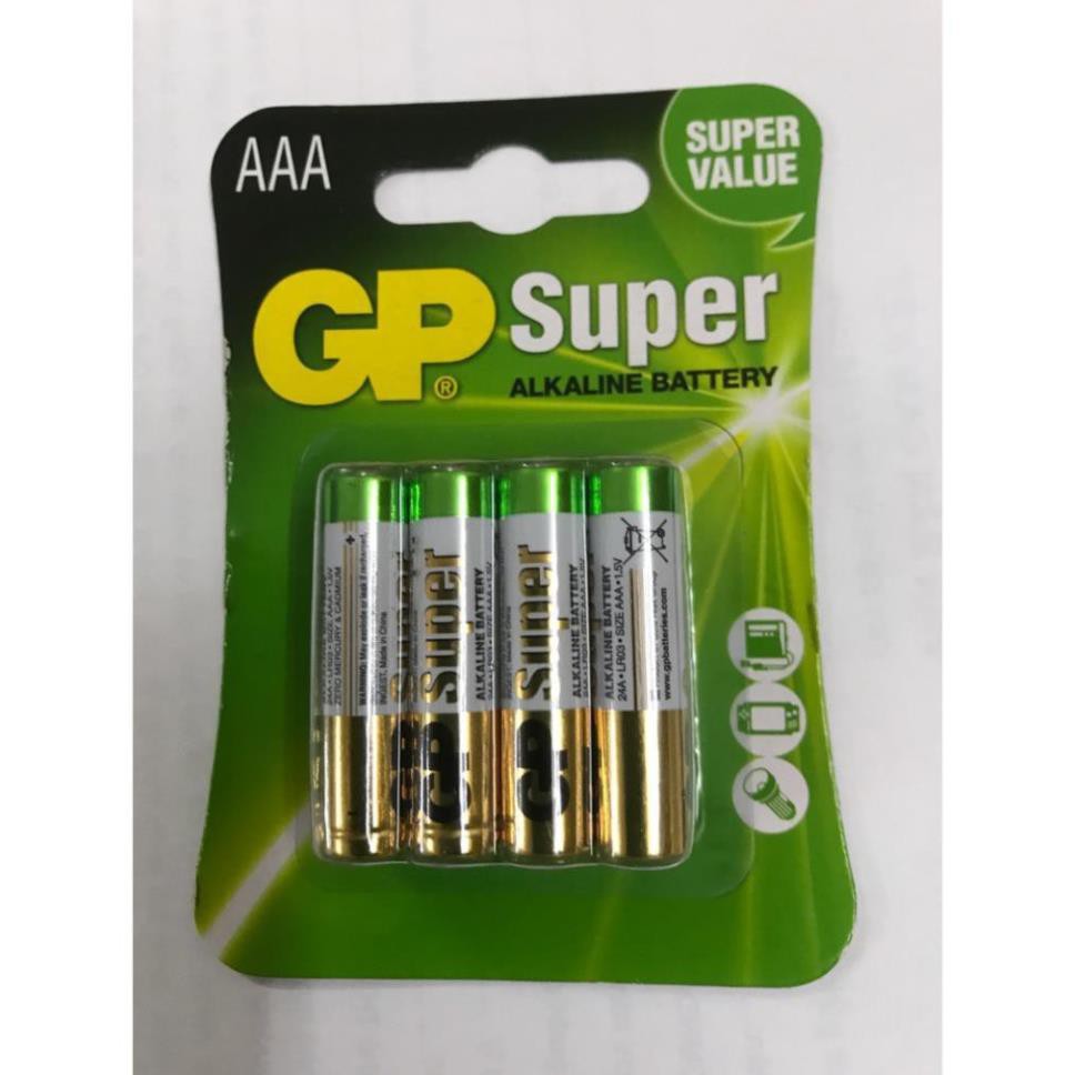 Vỉ 8 viên Pin Super Alkaline GP AAA 1.5V GP24A-2U8