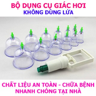 Bộ Giác Hơi 12 Ống Hút Chân Không { HÀNG LOẠI 1 }