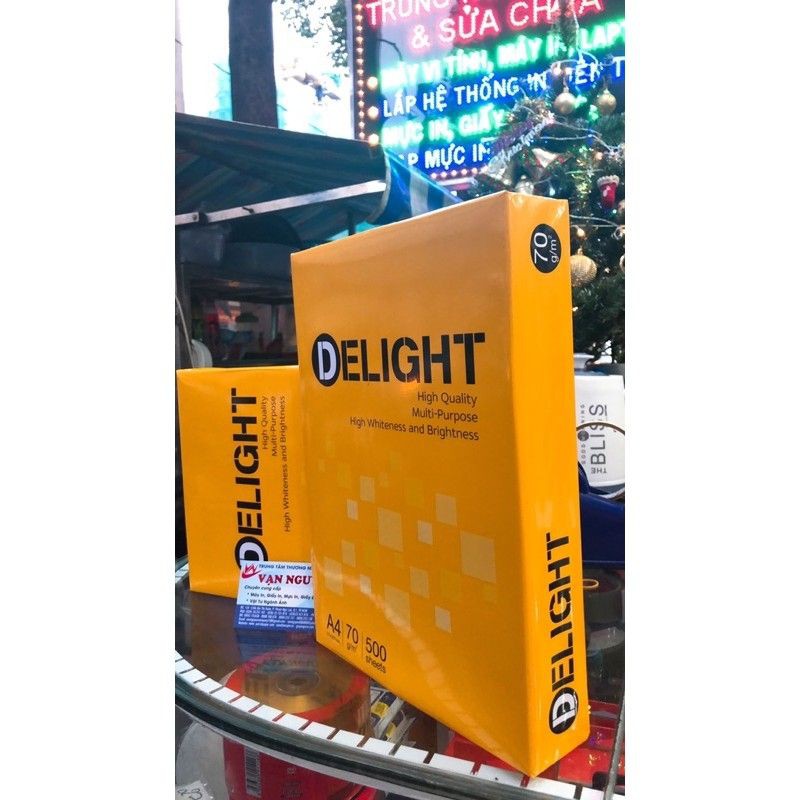 Giấy in văn bản A4 DELIGHT 70g 500tờ/xấp