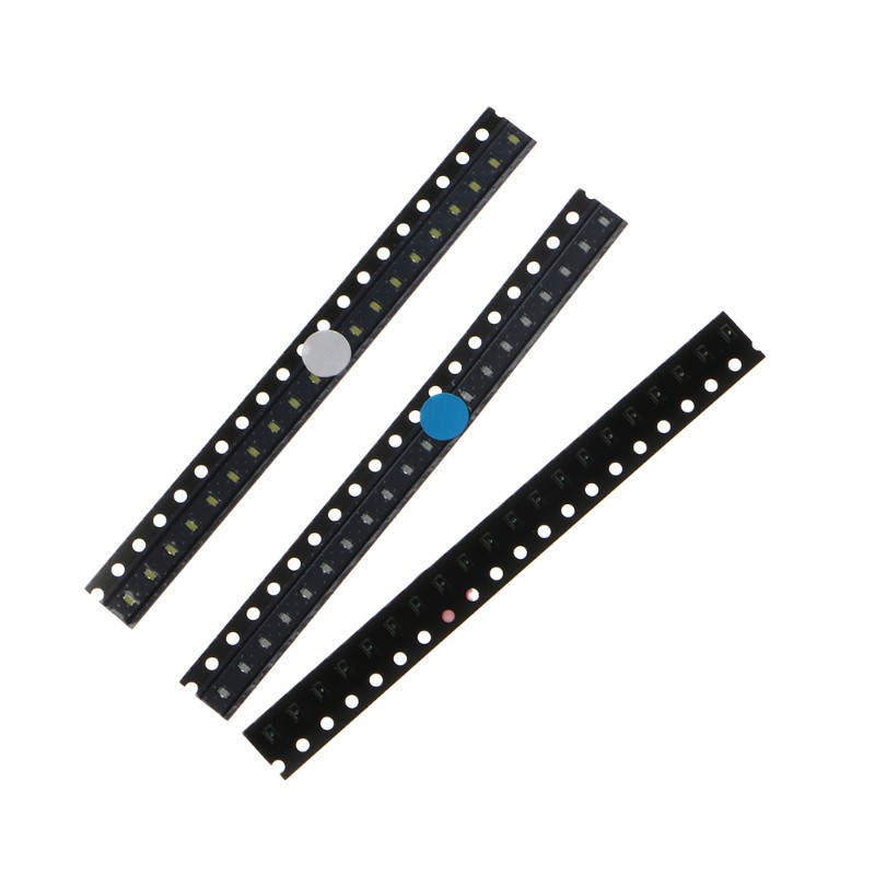 100 đèn LED dùng trong giao thông 5 màu SMD 0603 ánh sáng xanh vàng trắng