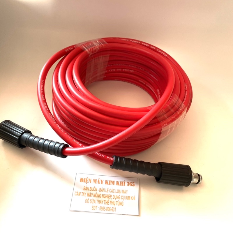Dây Rửa Xe Áp Lực Cao Siêu Mềm - Dẻo 10 - 15 - 20 Mét, Dây Cao Áp Lực, Dây Rửa Xe