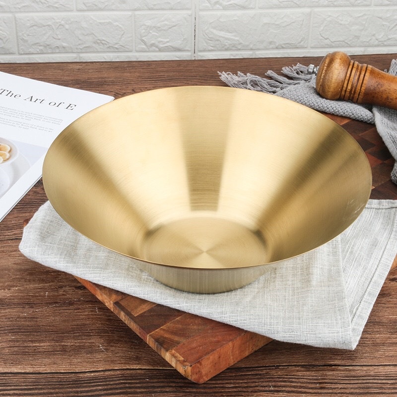 Bát, Tô đựng Salad, Mỳ ý, Đồ Âu, Á, Inox SUS 304 cao cấp không ăn mòn | Tô loe Decor chuyên dụng Nhà hàng, Khách sạn