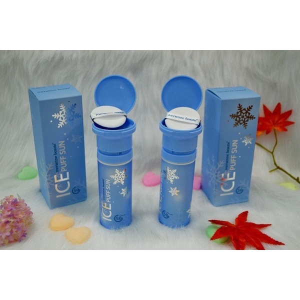 Kem chống nắng Ice Puff Sun Mersenne Beaute pha lê tuyết Hàn Quốc | BigBuy360 - bigbuy360.vn