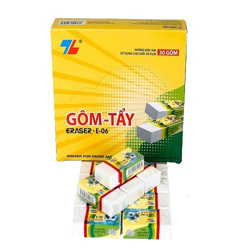 Gôm Tẩy Thiên Long E06, Cục Tẩy Chì Thiên Long