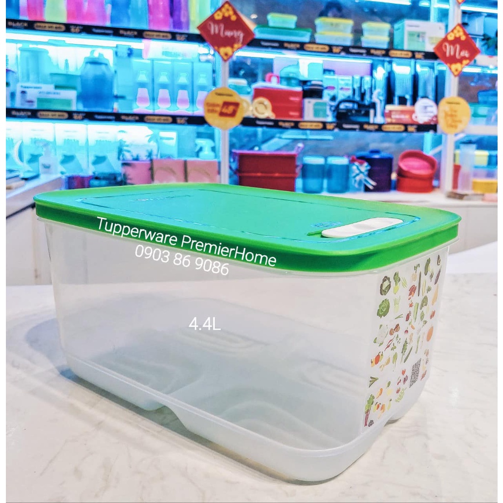 Hộp trữ mát có nút hô hấp tupperware Ventsmart 4.4L