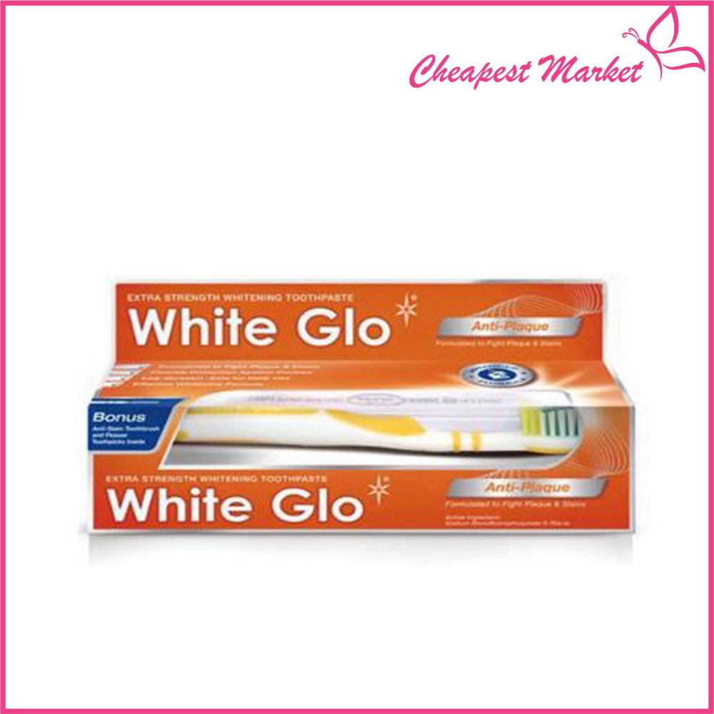 [Có Tem Nhãn] Kem Đánh Răng Làm Trắng Răng Và Ngăn Ngừa Vết Ố White Glo 150G Chính Hãng