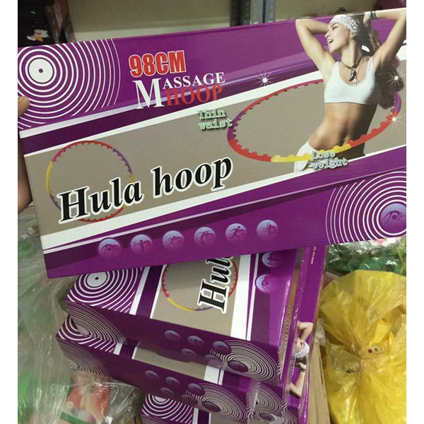 Vòng Lắc Eo Massage Giảm Mỡ Bụng Hula Hoop - Looiix 1 đổi 1