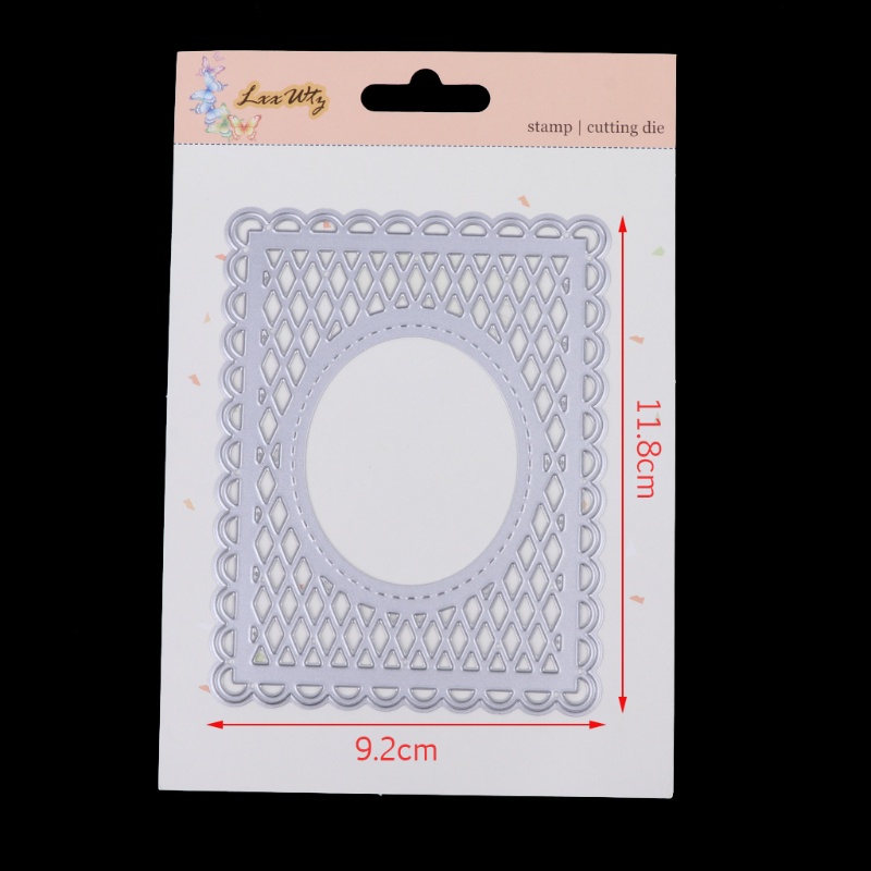 Khuôn Cắt Giấy Làm Từ Kim Loại Hình Tráng Gương Trang Trí Scrapbook