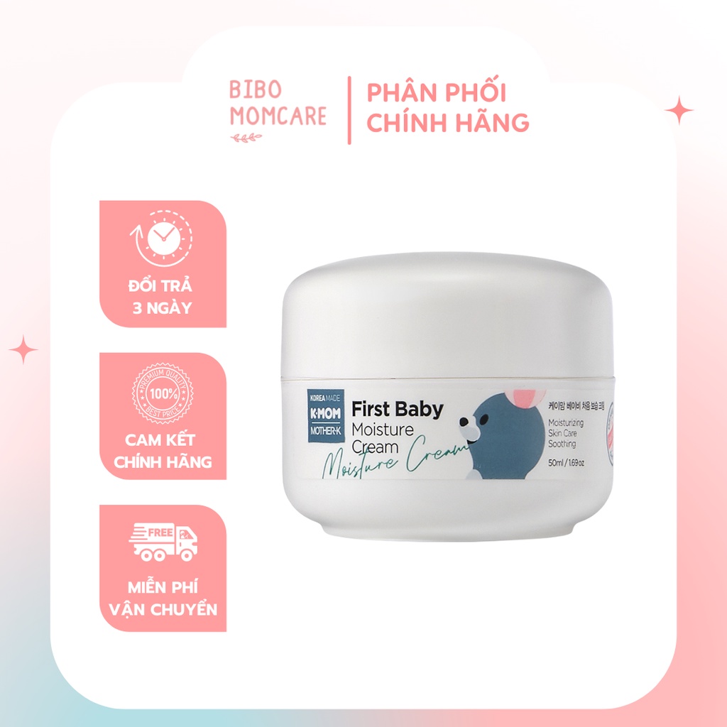 Kem Dưỡng Ẩm Chuyên sâu cho bé Jojoba Hữu cơ K-mom 50ml