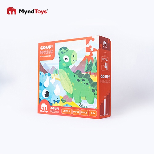 Đồ Chơi Xếp Hình MyndToys Go Up! Puzzle Level 4 - Thế Giới Khủng Long- Đồ Chơi Giáo Dục Cho Bé
