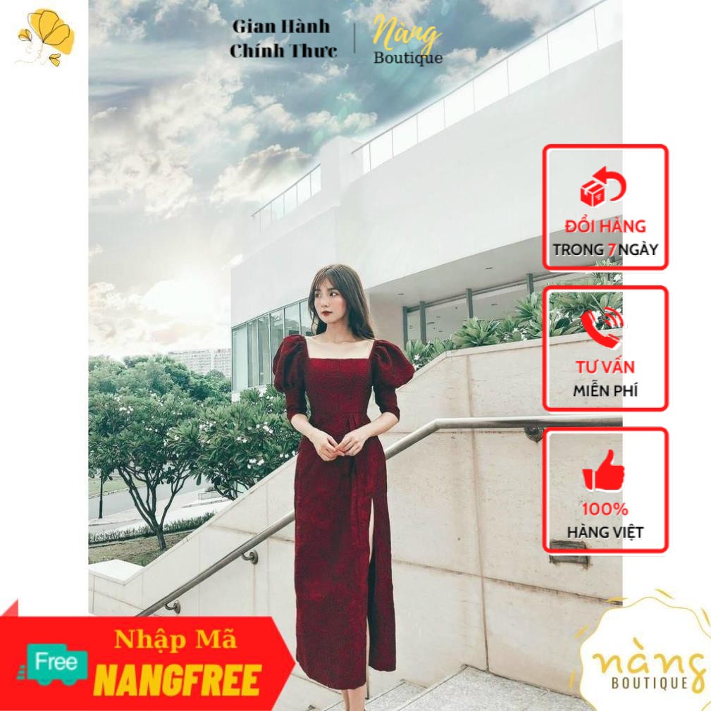 [Mẫu yêu thích] Váy Nữ Đẹp 💖FREESHIP💖 Đầm Dự Tiệc họa tiết gấm hoa Sang Trọng, Thanh Lịch [Mẫu Mới 2021]