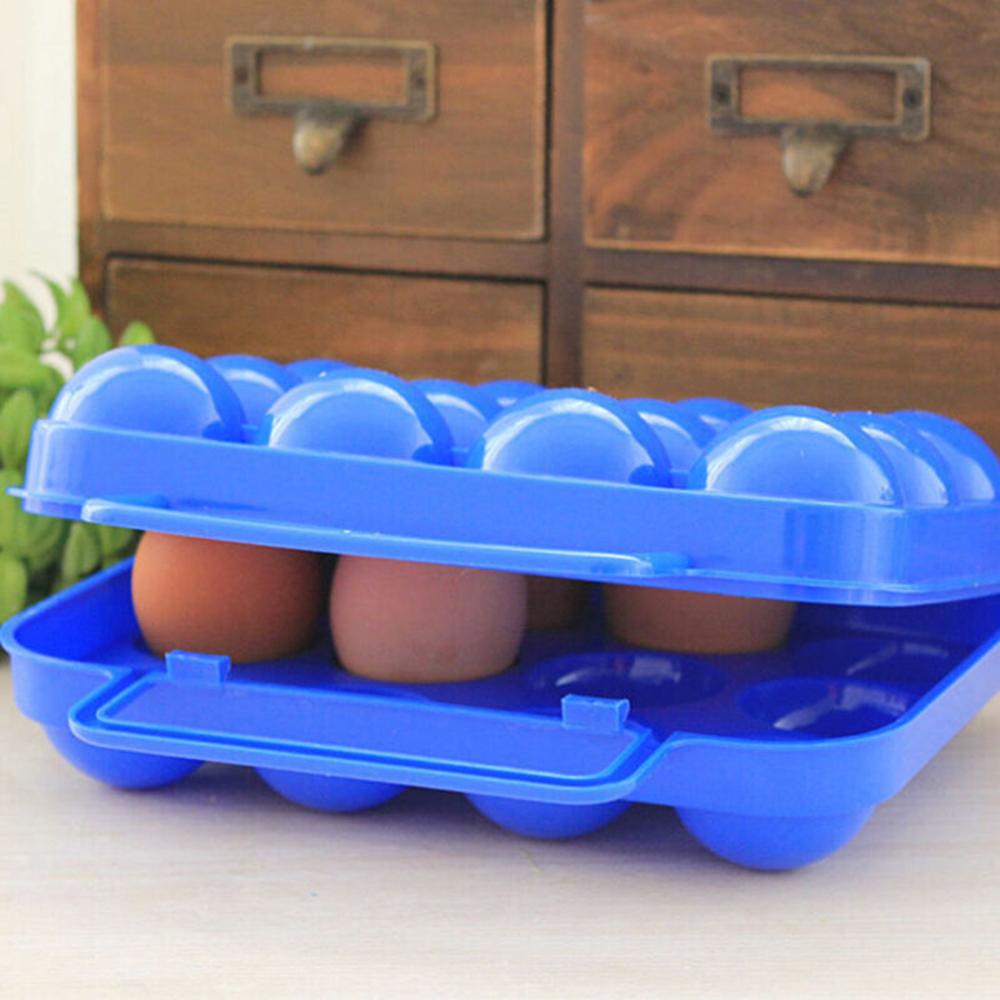 Hộp Đựng Trứng 6 / 12 Ngăn Bằng Nhựa Tiện Dụng Mang Đi Cắm Trại