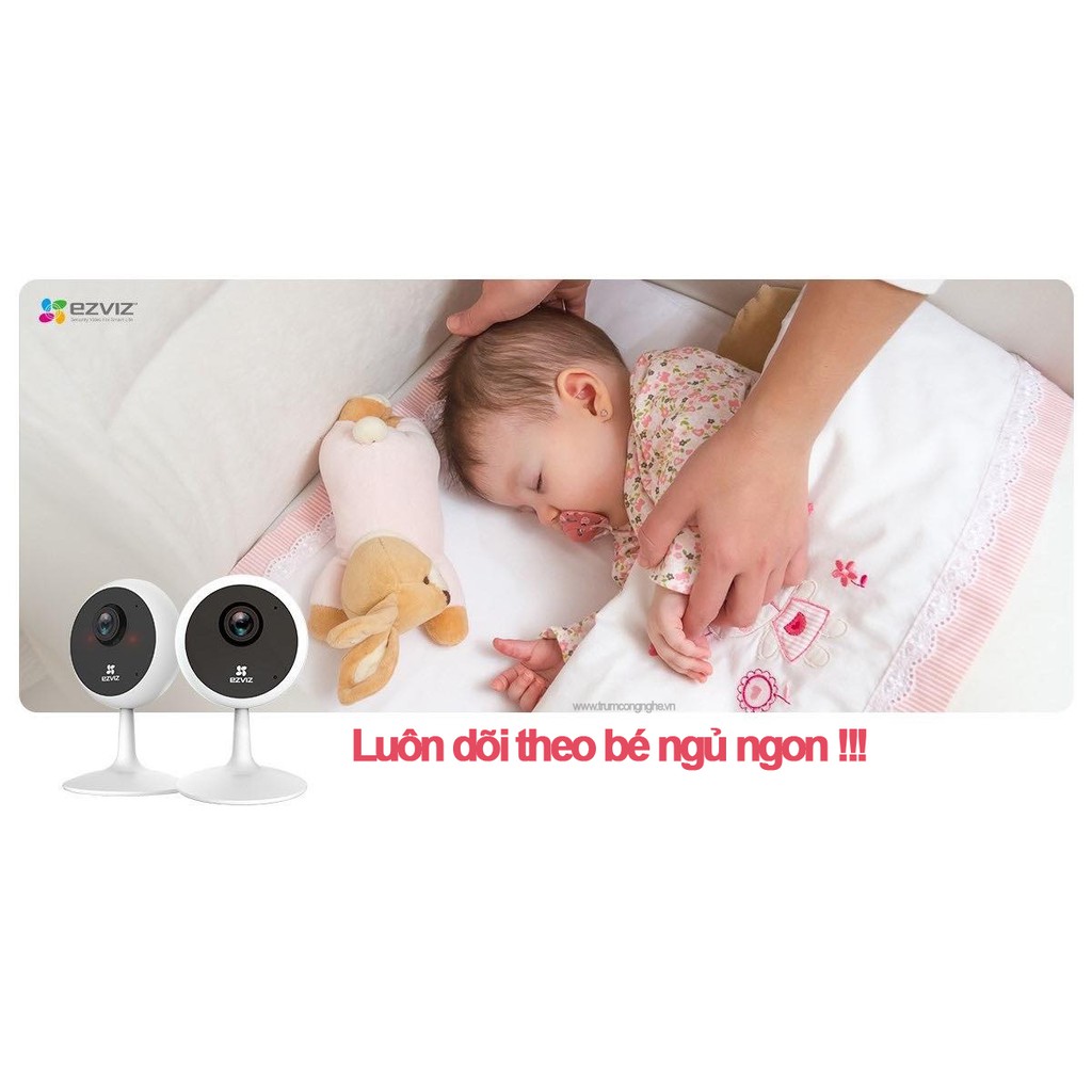 CAMERA WIFI 2MP 1080P EZVIZ C1C B - Thiết Kế Mini Sang Trọng