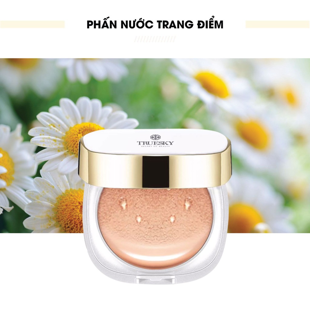 Cushion che khuyết điểm Truesky Version 2 mỏng mịn, che phủ tốt, lâu trôi, tông sáng 15g Miracle BB Cushion SPF 30/PA+++