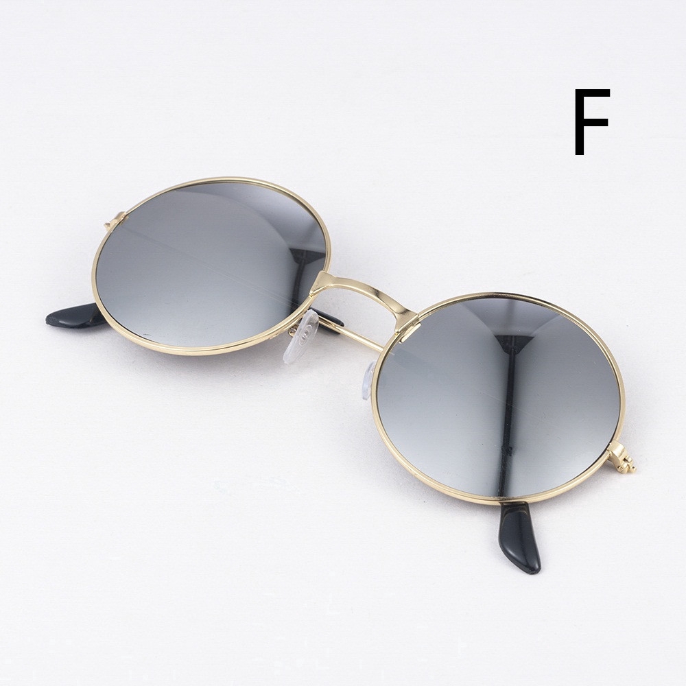 Kính mát gọng kim loại dáng tròn phong cách thời trang vintage dành cho nam nữ