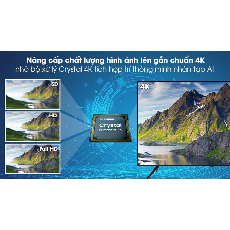 Smart Tivi Samsung 4K 55 inch UA55TU8100KXXV (Miễn phí giao tại HCM-ngoài tỉnh liên hệ shop)