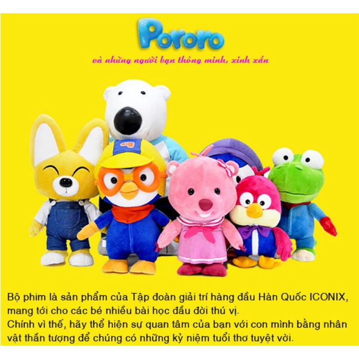 Thú Bông 7 Món Pororo Mimi World - nhập khẩu chính hãng Hàn Quốc