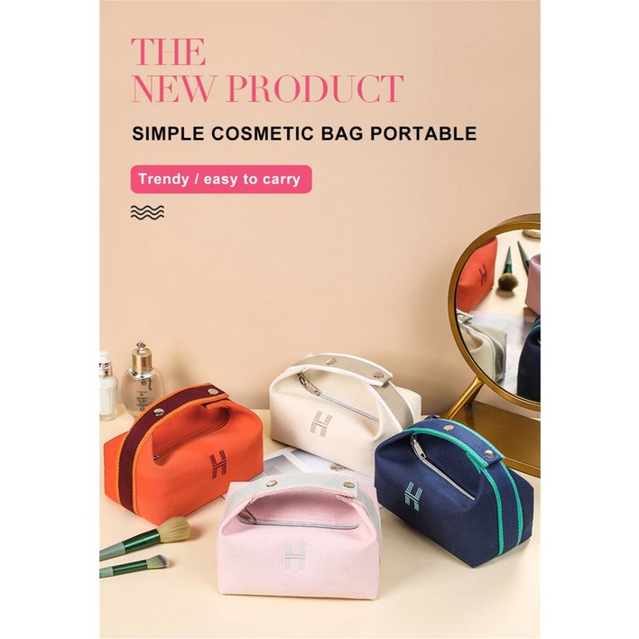 Waterproof Cosmetic Bag Portable  Makeup bag Simple Storage Bath Bag Hand Portable Wash Bag