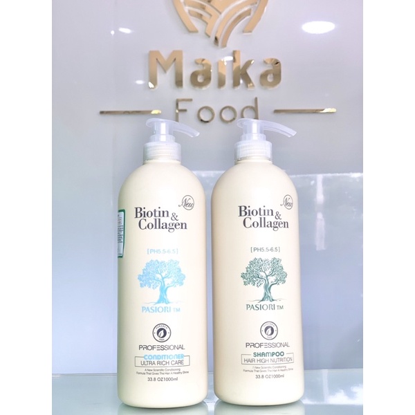 Cặp gội xả Biotin & Collagen Professional trắng của Ý 1000ml/ chai - Nhà Sâu Shop
