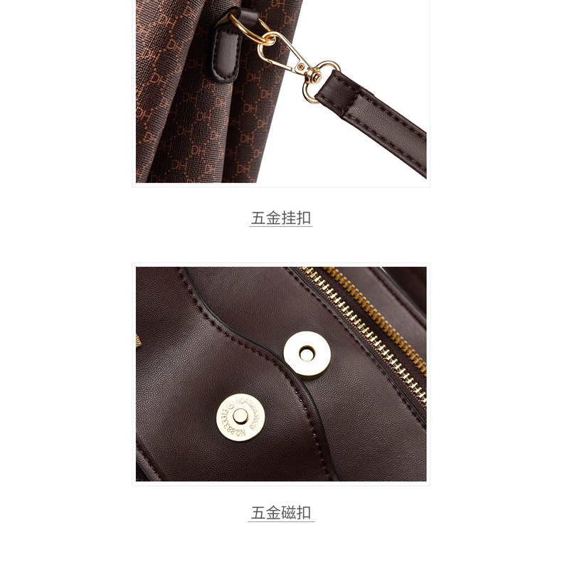 Túi Cho Mẹ Trung Niên Đơn Giản Mẫu Mới Túi Nữ Da Mềm Túi Xách Tay Bà Ngoại Túi Xách Tay Nữ Đi Chợ